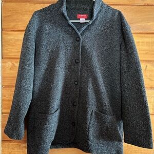 Liz Claiborne Black and White Textured Jacket